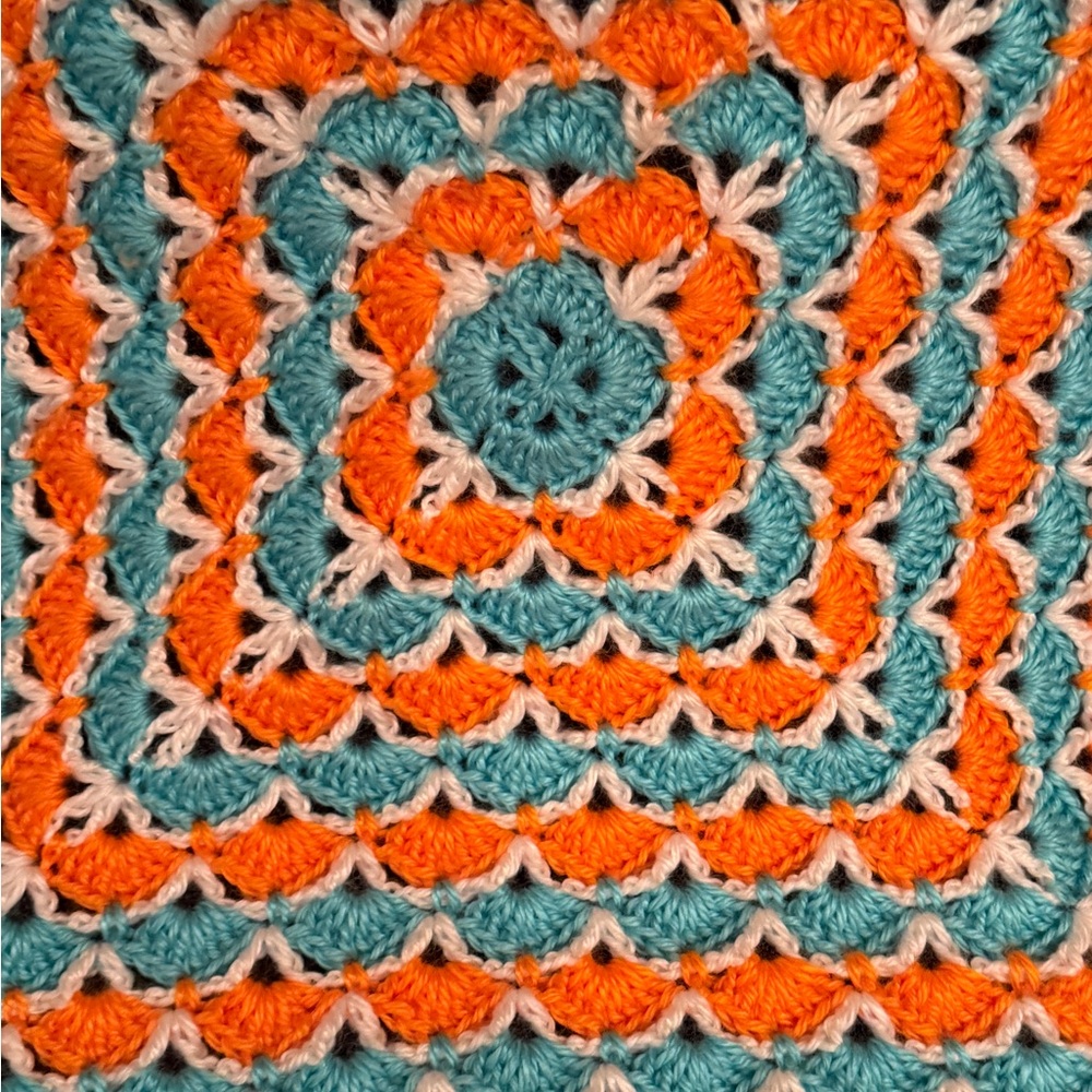 Taylor Swift “The Life of a Showgirl” inspired, crocheted throw made by seller.